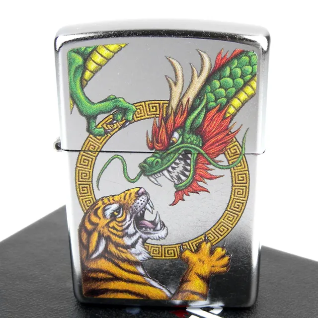 ZIPPO 龍対虎 チタンコーティング deliciassobencomenda.com.br