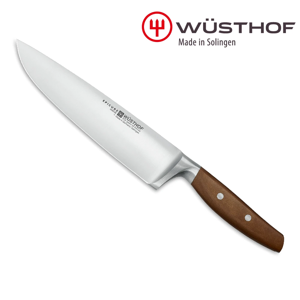 【WUSTHOF 三叉】EPICURE 20cm主廚刀(德國製 肉刀 菜刀 類牛刀)