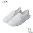 【J&H collection】真皮百搭輕便平底樂福鞋(現+預 白色 / 黑色)
