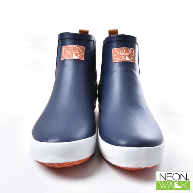 【Neon Walk 尼沃】男款短筒休閒雨靴-藍色(雨鞋 雨靴 長筒雨靴 中筒靴 高筒靴 neonwalk)