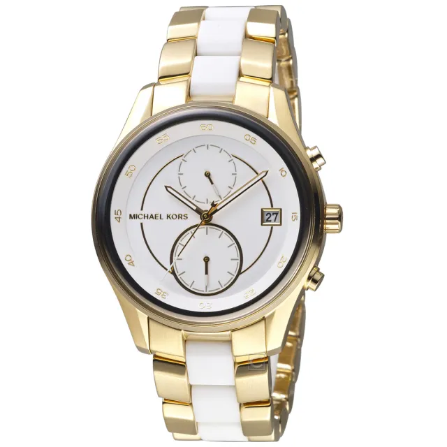 【Michael Kors】MK 雙時區時尚腕錶(MK6466)