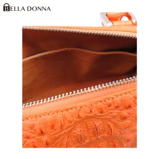 【BELLA DONNA】頂級鱷魚皮波士頓包-橘(DM商品)
