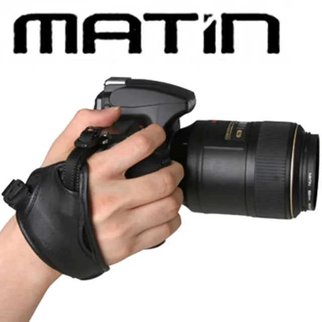 【韓國馬田MATIN】單眼相機手腕帶M-6743(頭層羊皮大號腕帶
