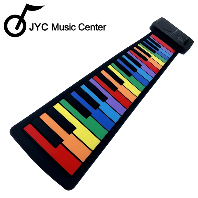 【JYC Music】KB-37S可攜式手捲鋼琴 專業加厚款-彩虹款(手捲鋼琴)