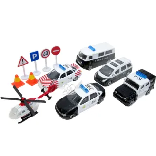 【TDL】警車玩具組玩具車小汽車模型玩具組6入 010994