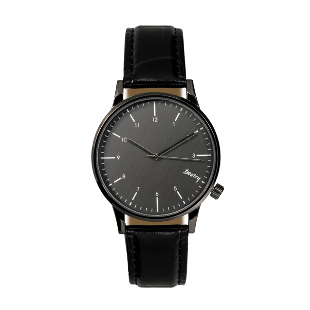 【iDeatry】簡約金屬紋手錶 韓風皮革錶帶(手錶 男錶 女錶 對錶 生日 情人節 交換禮物)