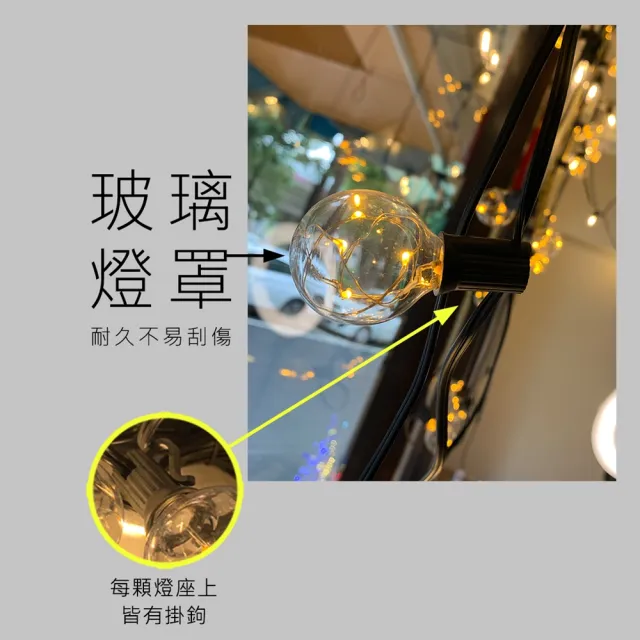【JP嚴選-捷仕特】買一送一 新款USB浪漫花園LED戶外防水燈串(送50cm隨手貼燈)