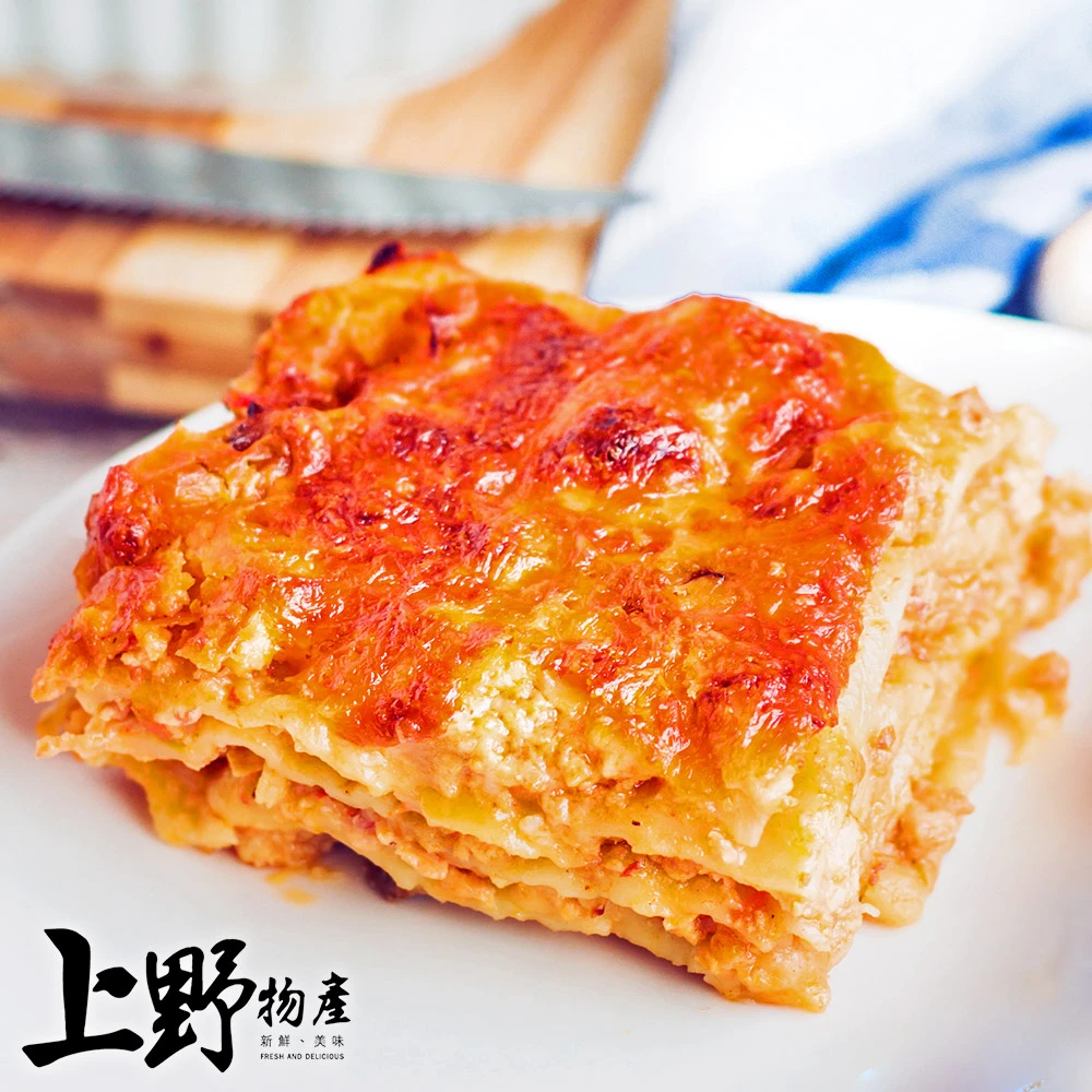 【上野物產】重乳酪海鮮千層麵 x6盒(260g土10%/盒 千層麵 調理包)