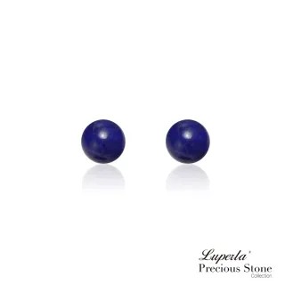 【大東山珠寶】18K金天然青金石耳環  6mm(18K金/青金石)