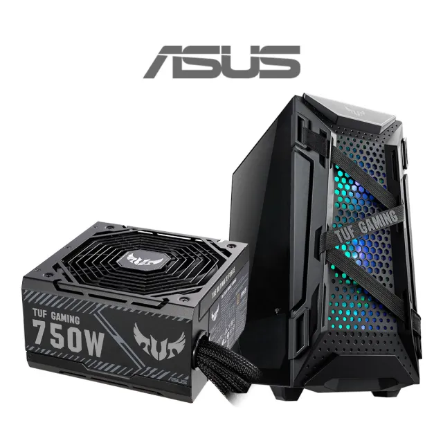 Asus華碩機殼 750w電源 Tuf Gaming Gt301 電腦機殼 Tuf Gaming 750w 銅牌電源供應器 Momo購物網