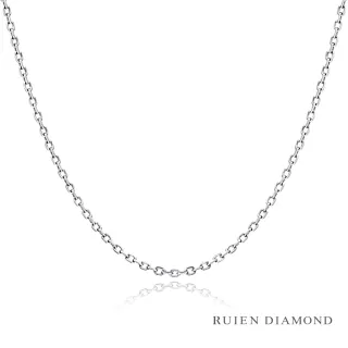 【RUIEN DIAMOND】18吋 義大利18K白金 細鍊(跳舞項鍊 KA02)