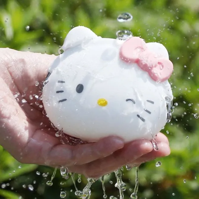 【小禮堂】雙11 Hello Kitty 大臉造型矽膠口金零錢包《紅白》收納包.耳機包.p+g design