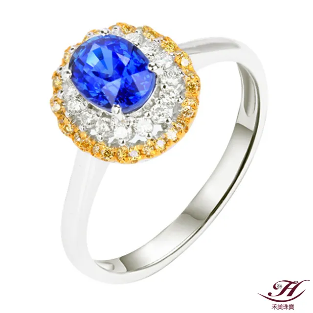 【禾美珠寶】天然皇家藍藍寶石戒指ES130(18K金)