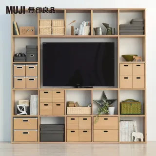 【MUJI 無印良品】自由組合/橡木/5層3列開放追加棚(大型家具配送)