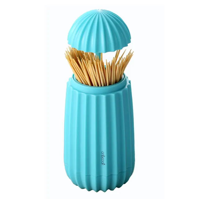 【PUSH!】餐具廚房用品自動按壓式牙籤筒牙籤罐(牙籤盒E124)
