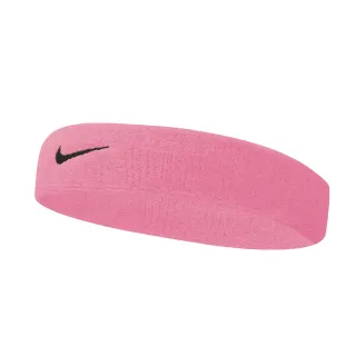 【NIKE 耐吉】Nike Swoosh Headband 男女 簡約 頭帶 運動 休閒 毛巾 吸汗 粉紅(N0001544677OS)
