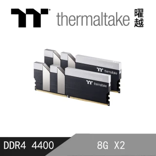 【Thermaltake 曜越】TOUGHRAM 鋼影 記憶體 DDR4 3600MHz 16GB 8GBx2(R017D408GX2-3600C18A)