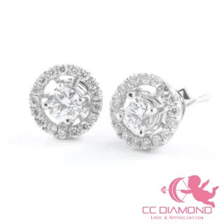 【CC Diamond】D/VVS1經典兩用鑽石耳釘(配鑽E/VS 0.26克拉)