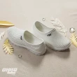 【美國OHHO】防水透氣繽紛QQ彈力輕量晴雨樂浮鞋(奶白/水藍/粉紅)