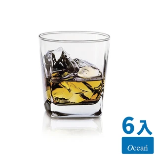 【Ocean】Plaza方型威士忌杯6入組(295cc/無鉛玻璃杯)