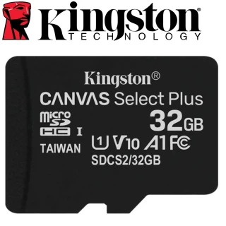 【Kingston 金士頓】32GB 100MB/s microSDHC UHS-I U1 A1 V10 記憶卡(SDCS2/32GB 平輸)