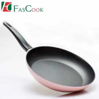 【fascook】義大利製造進口 琺瑯精品不沾鑽石平底鍋30cm(不含蓋)