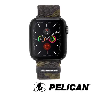 【PELICAN】派力肯 Apple Watch 42-44mm 1-7代/SE Protector(保護者NATO錶帶- 迷彩綠色)