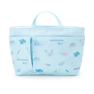 小禮堂 大耳狗 尼龍雙格盥洗收納包 防潑水盥洗包 沐浴包 手提包 藍 21新生活 Momo購物網