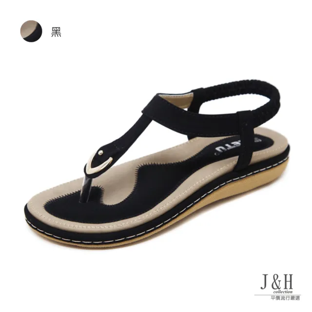 【J&H collection】優雅簡約金屬套腳平底涼鞋(現+預  粉色 / 藍色 / 杏色 / 黑色)