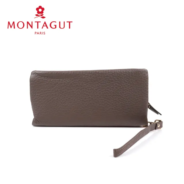 【MONTAGUT 夢特嬌】頭層牛皮真皮 長夾(7卡2照2夾2零)