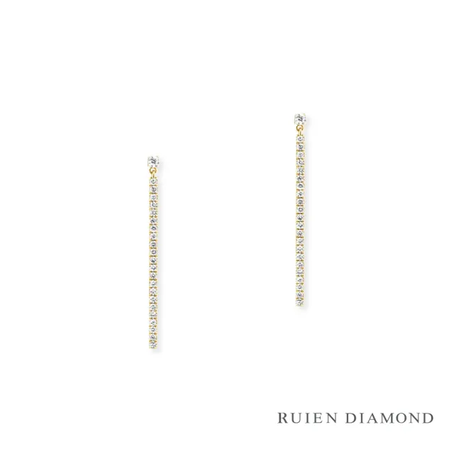 【RUIEN DIAMOND 瑞恩鑽石】輕珠寶系列 60分 鑽石耳環(14K金 REE07)