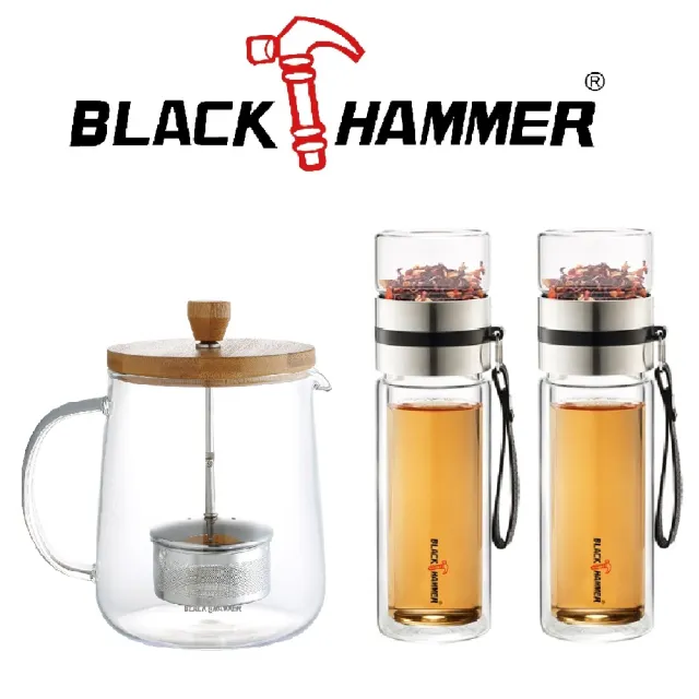 BlackHammer可直火耐熱玻璃茶具豪華組/
