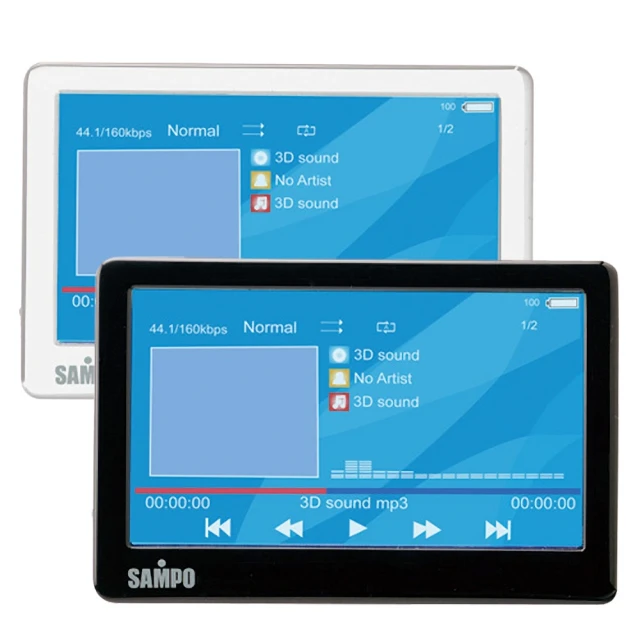 【SAMPO 聲寶】4.3吋8GB MP5數位播放器(MP-R1107L)