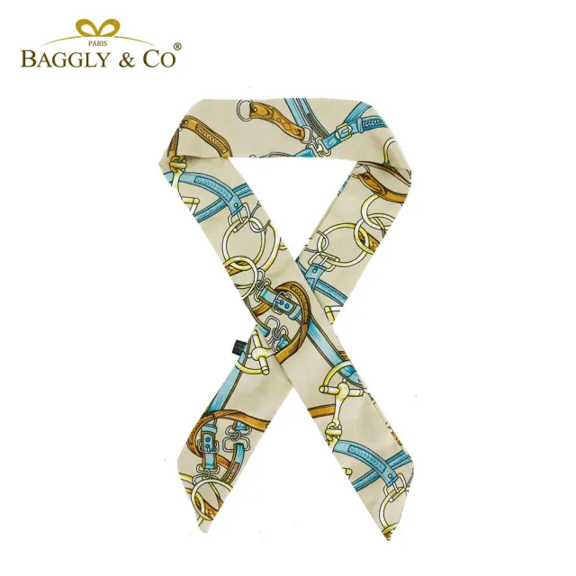 【BAGGLY&CO】經典法式萬用絲巾綁巾