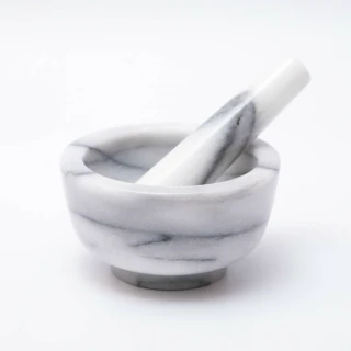 大理石碗型杵臼(杵臼/搗碎器/香料研磨)