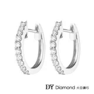 【DY Diamond 大亞鑽石】18K金 時尚鑽石耳環