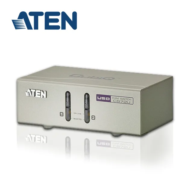 【ATEN】2埠 USB KVM多電腦切換器(CS72U)