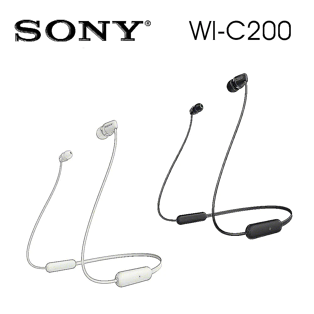 【SONY 索尼】WI-C200 無線藍牙入耳式耳機 續航力15H(2色)