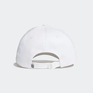 【adidas 愛迪達】BBALL CAP COT 男女 休閒帽 白(FK0890)