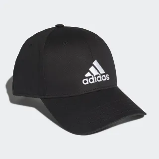 【adidas 愛迪達】BBALL CAP COT 男女 休閒帽 黑(FK0891)