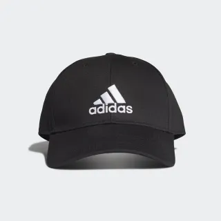 【adidas 愛迪達】BBALL CAP COT 男女 休閒帽 黑(FK0891)