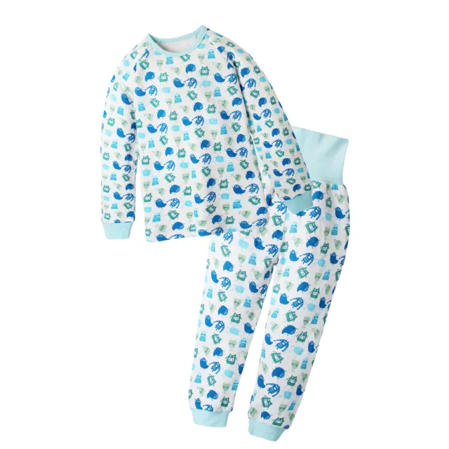 【Baby 童衣】任選 居家服 護肚套裝 印花造型保暖空氣棉 70118(麋鹿)