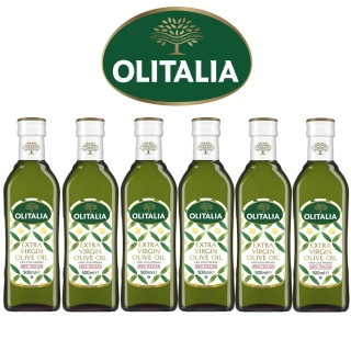 【Olitalia 奧利塔】特級初榨橄欖油禮盒組(500mlx6瓶)