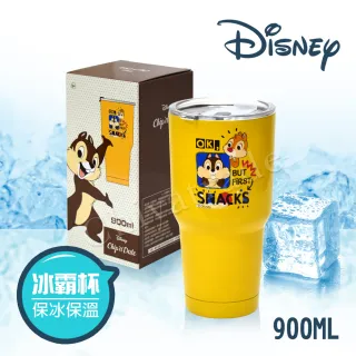 【迪士尼Disney】雙層不鏽鋼真空 冰霸保冰保溫杯 巨無霸鋼杯 酷冰杯 隨行杯 900ml-任選(正版授權)