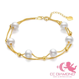【CC Diamond】18K天然珍珠手鏈(蕭邦鏈)