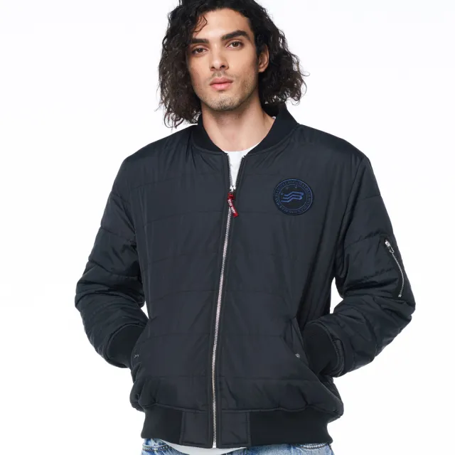 Blue Way Blue Way 潮流鋪棉飛行外套 鬼洗 Momo購物網