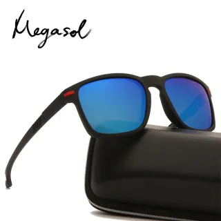 【MEGASOL】UV400防眩光偏光專業運動太陽眼鏡(自行車/高爾夫/跑步S1091-三色可選-快速到貨)