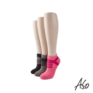 【A.S.O 阿瘦集團】足跟減壓襪 氣墊款(粉紅)
