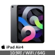 智慧休眠喚醒皮套組【Apple 蘋果】iPad Air 4 平板電腦(10.9吋/WiFi/64G)
