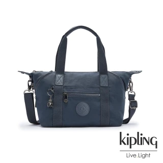 【KIPLING】質感都市藍灰色手提側背包-ART MINI